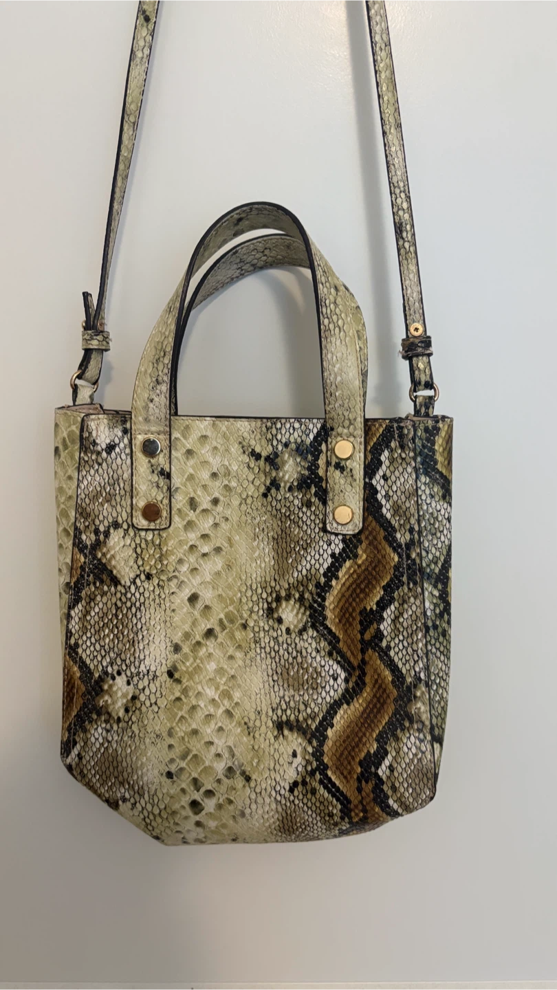 H&M Snakeskin Print Mini Tote Bag