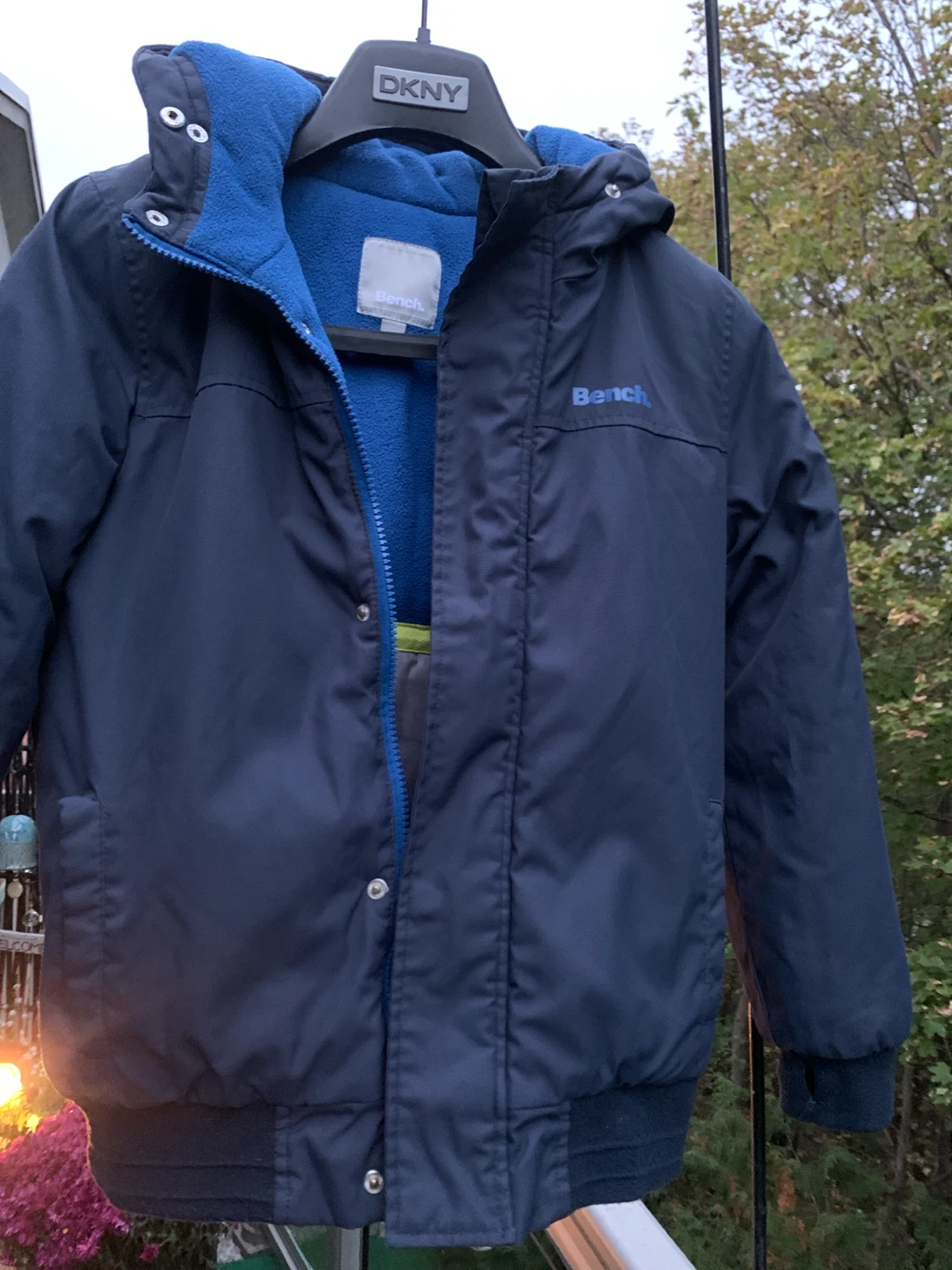 Bench Navy Kids Jacket with hoodie