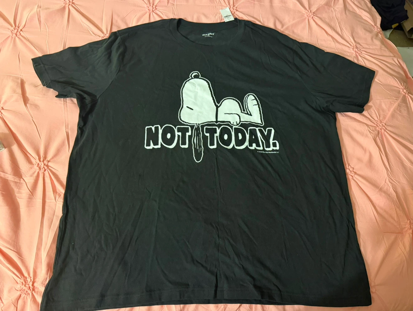 Old Navy Peanuts Snoopy Not Today T-Shirt XXL