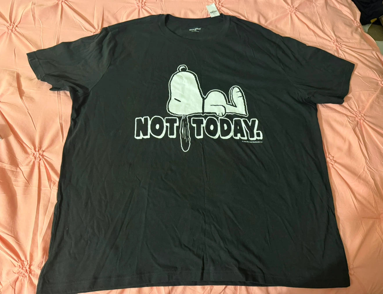 Old Navy Peanuts Snoopy Not Today T-Shirt XXL - photo 2