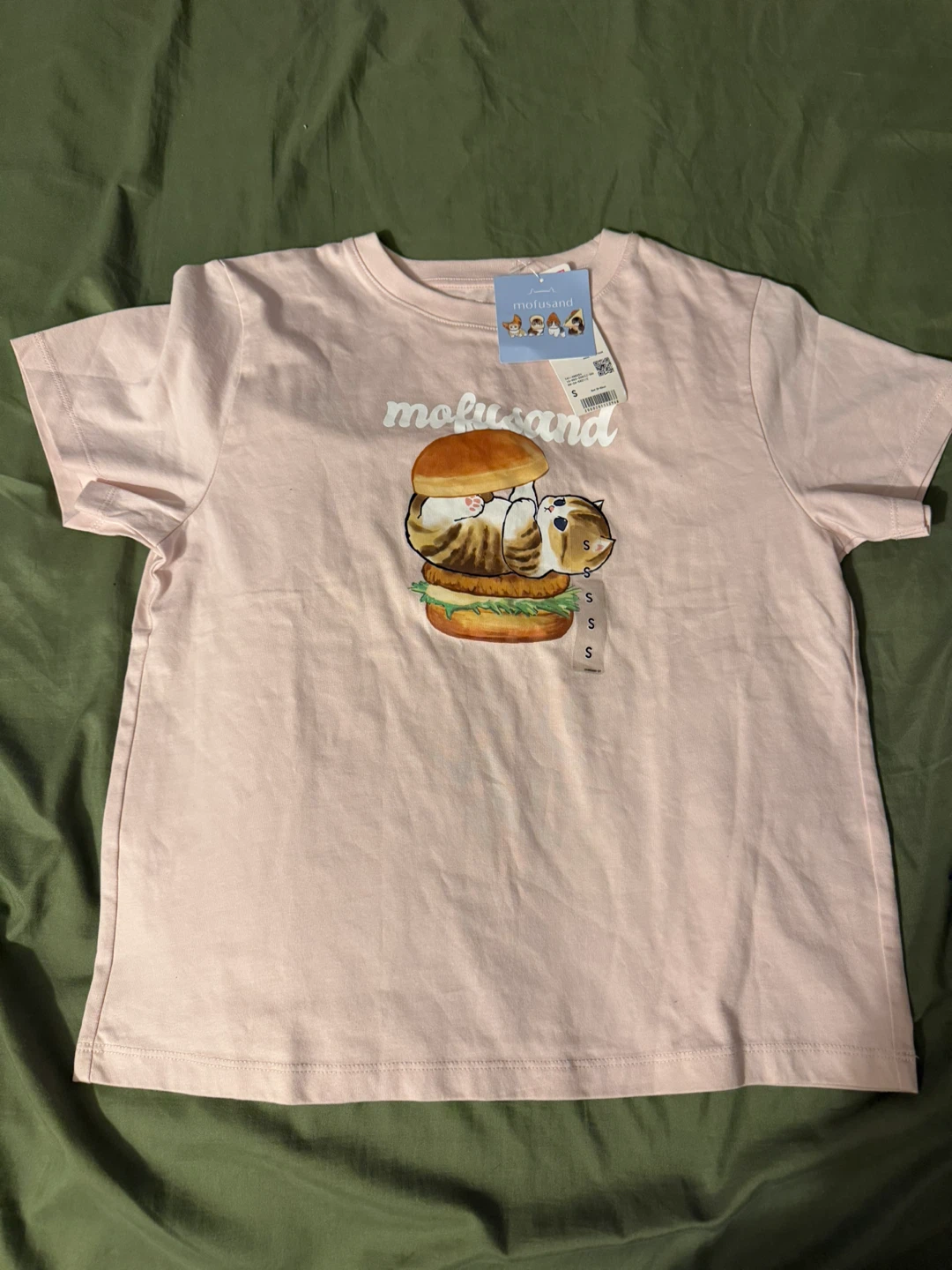 Mofusand Uniqlo T-shirt Pink Size S