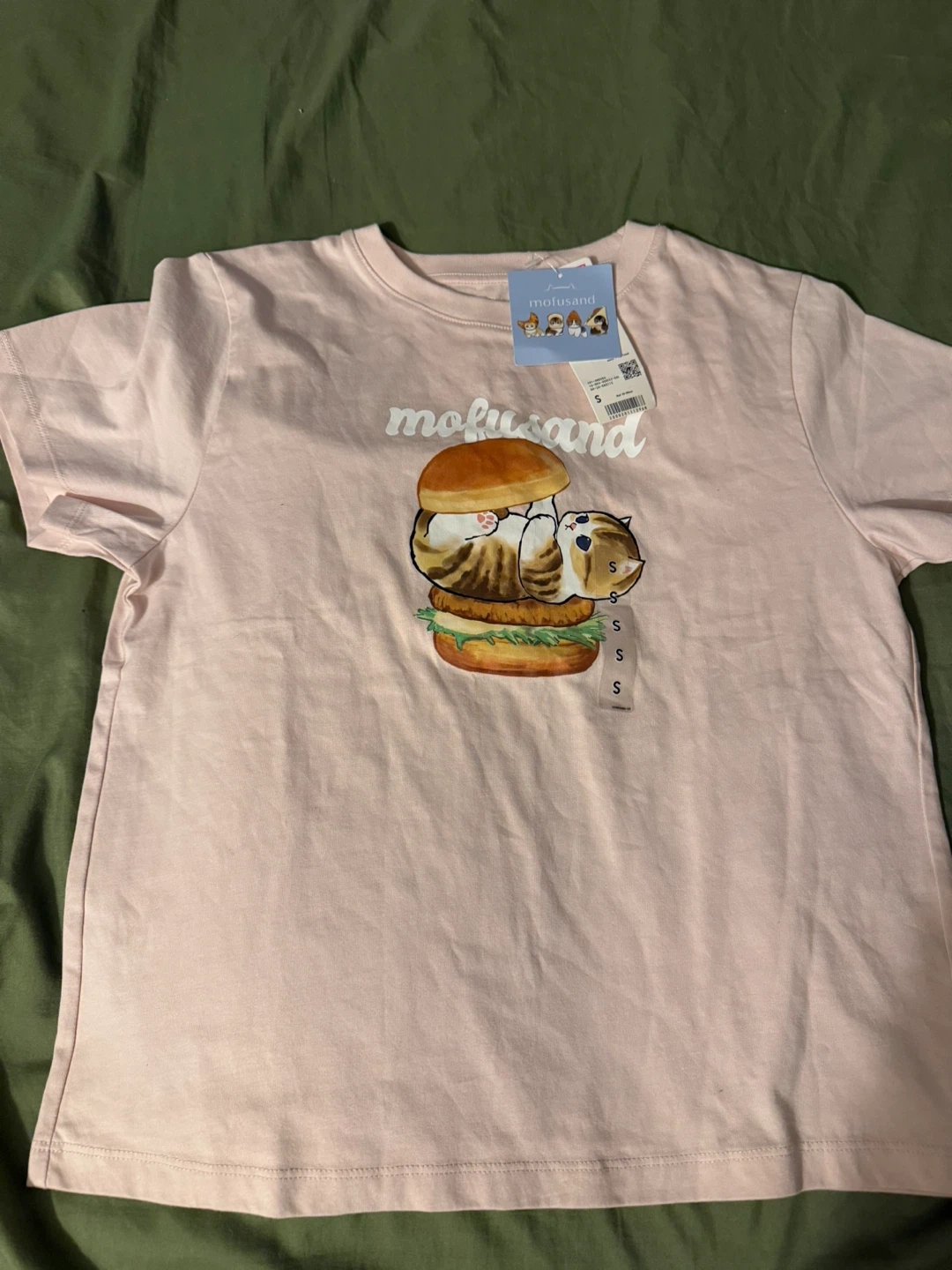 Mofusand Uniqlo T-shirt Pink Size S - photo 2