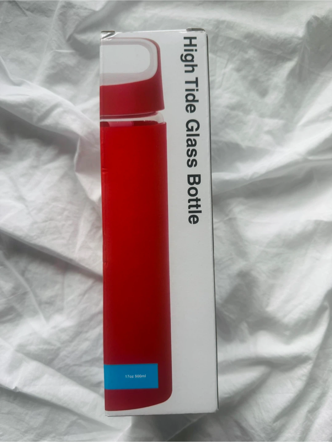 NEW IN BOX glass water bottle 500ml