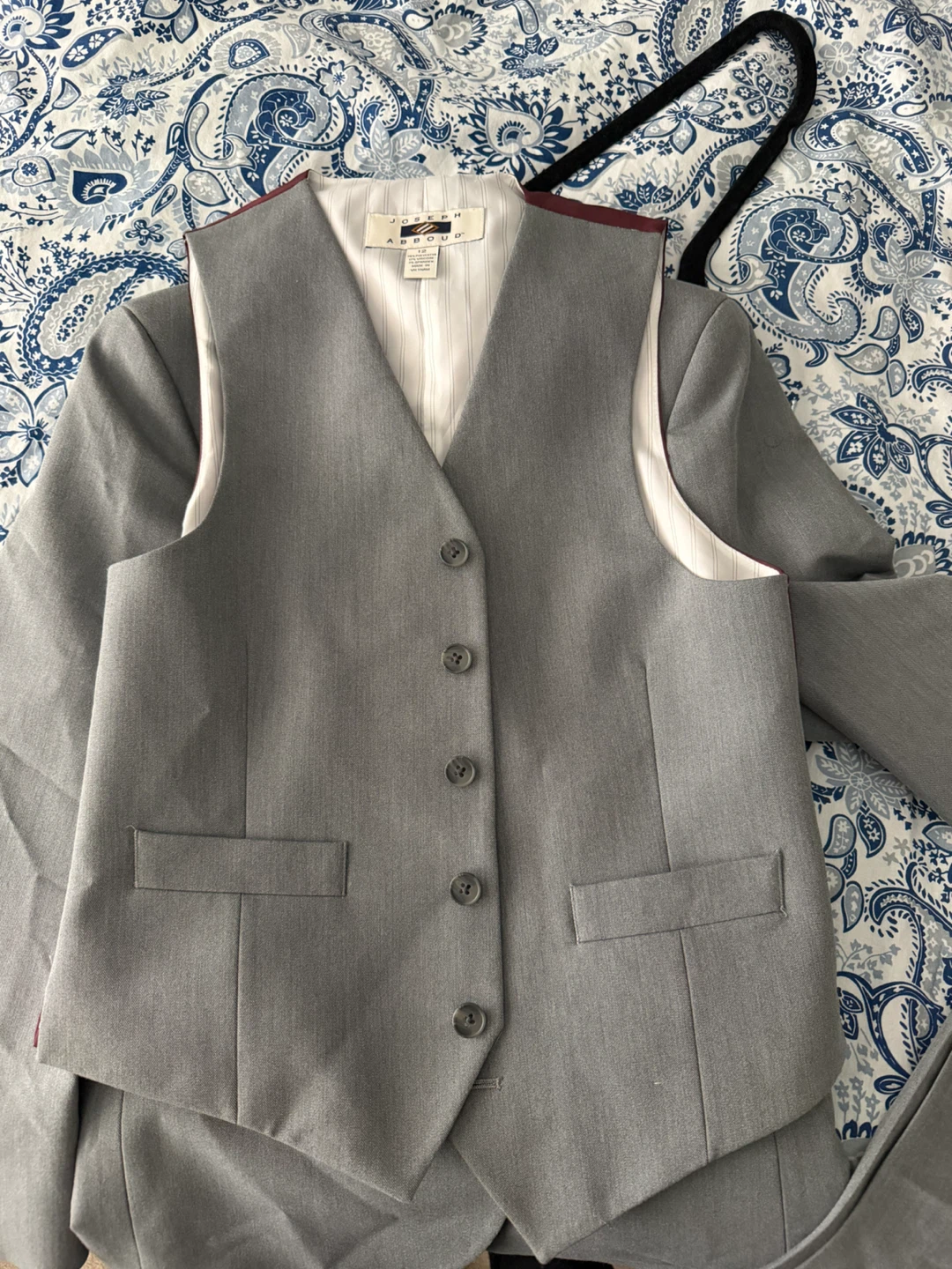 Joseph Abboud Grey Suit Set Size 10 - photo 2