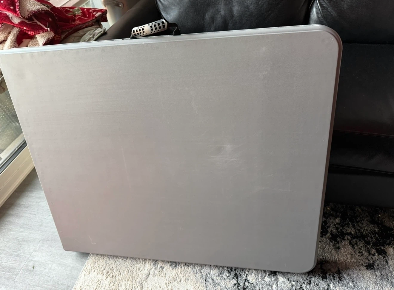 6-ft Portable Plastic Table With Metal Legs - photo 2