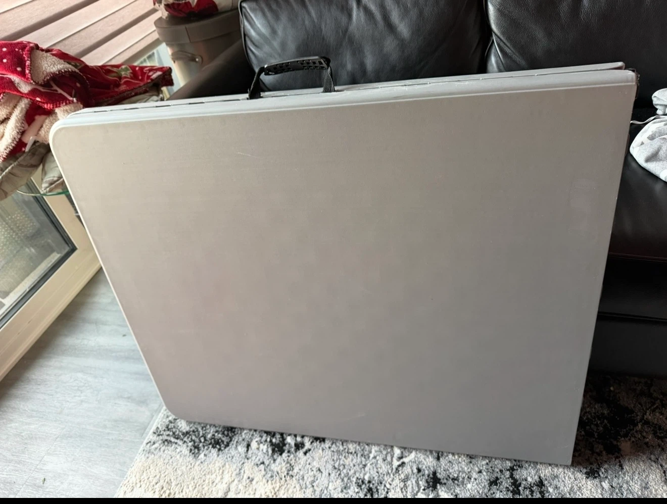 6-ft Portable Plastic Table With Metal Legs - photo 3