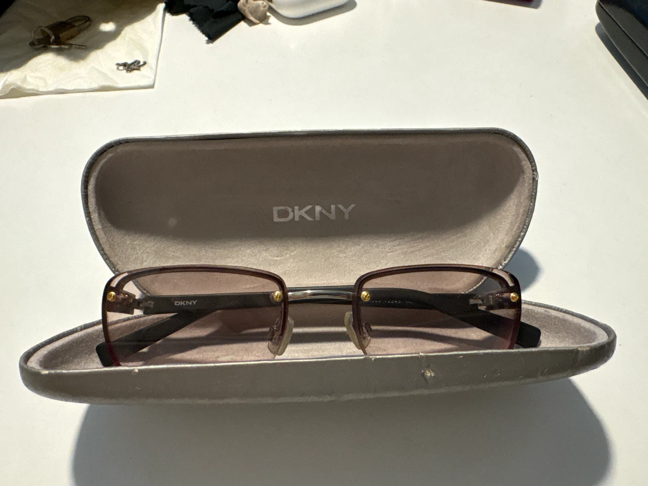 DKNY Tinted Sunglasses with Case