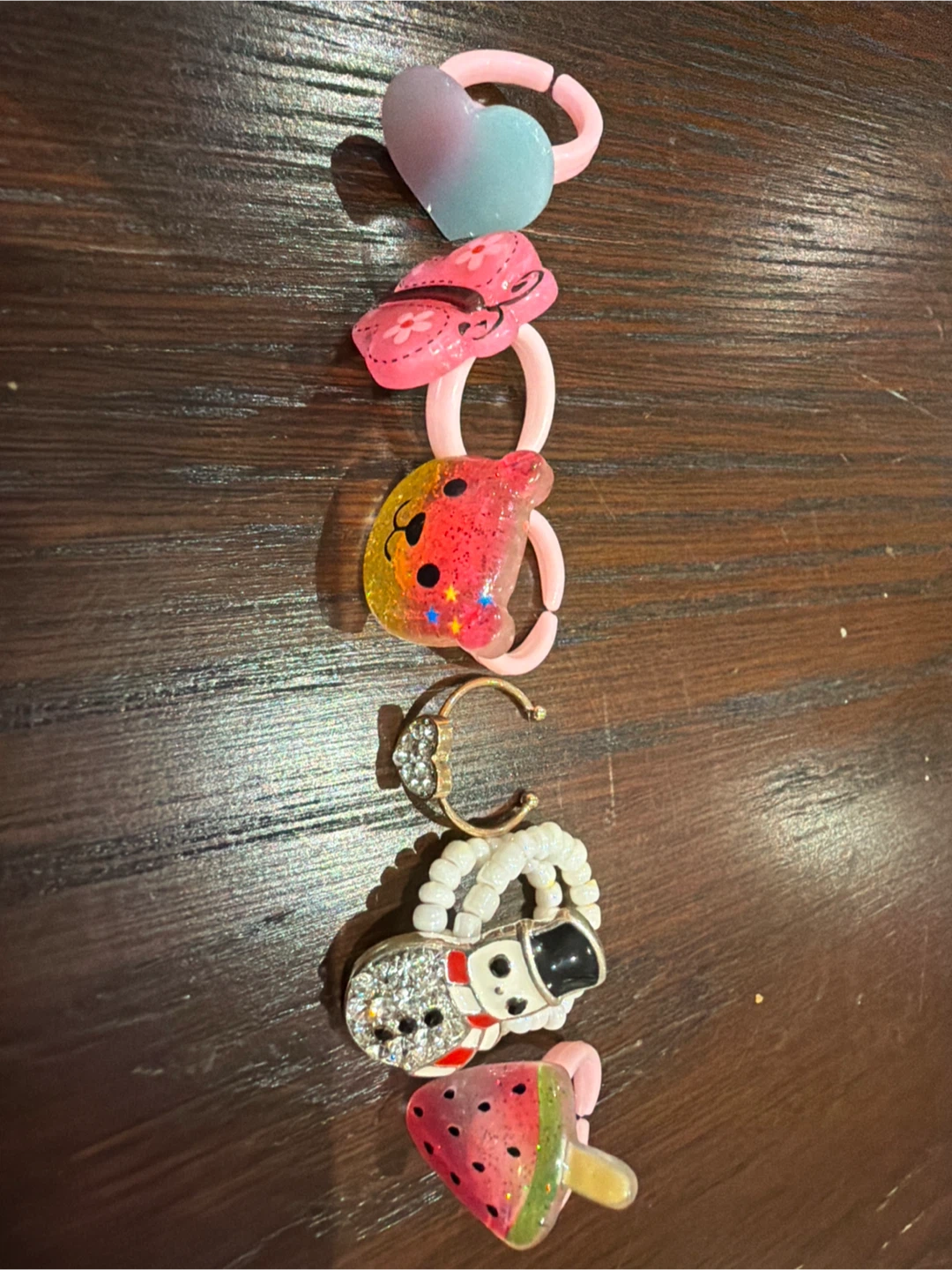 Set of 6 Children's Decorative Rings