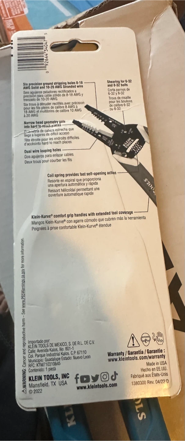 Klein Tools Klein-Kurve Wire Stripper and Cutter K11095 - photo 2