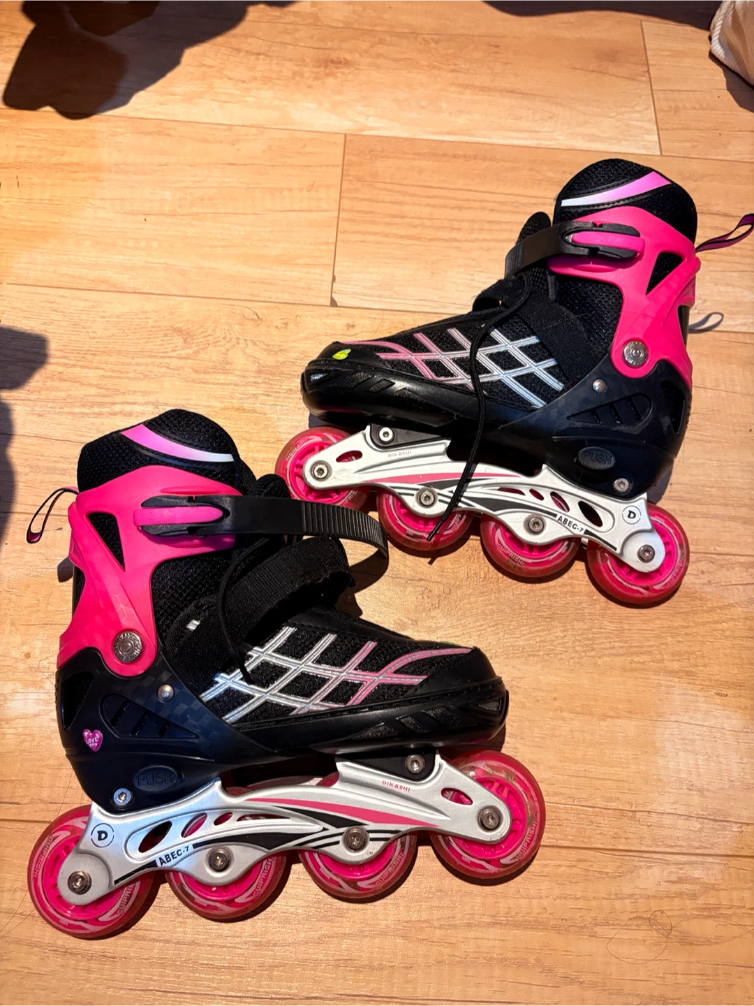 Dikashi Pink and Black Inline Skates