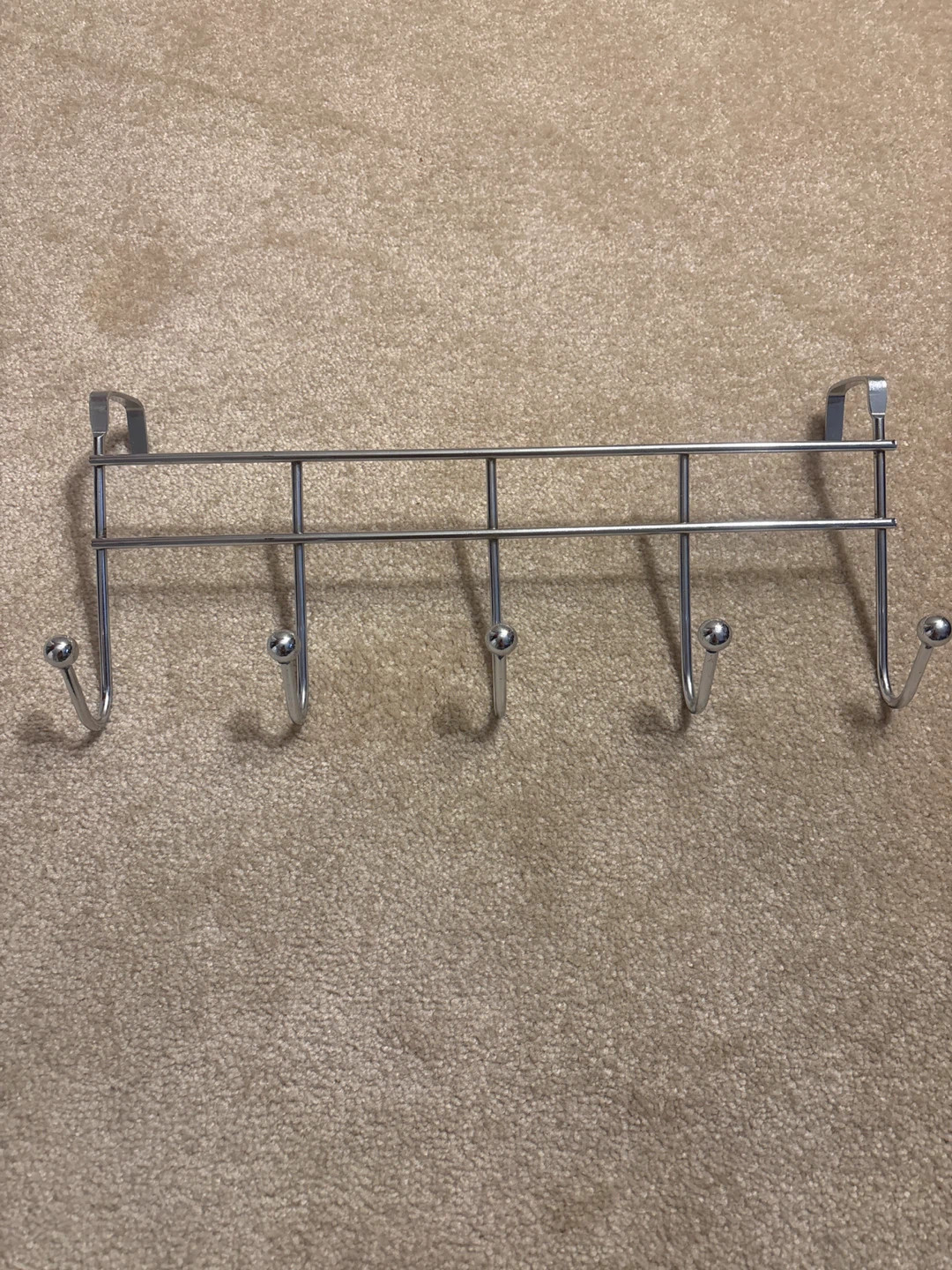 Chrome Over-the-Door 5-Hook Rack brand new - photo 5