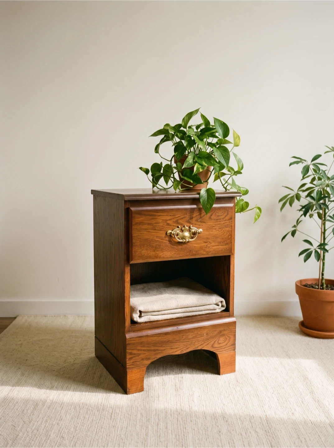 Vintage Wooden Nightstand
