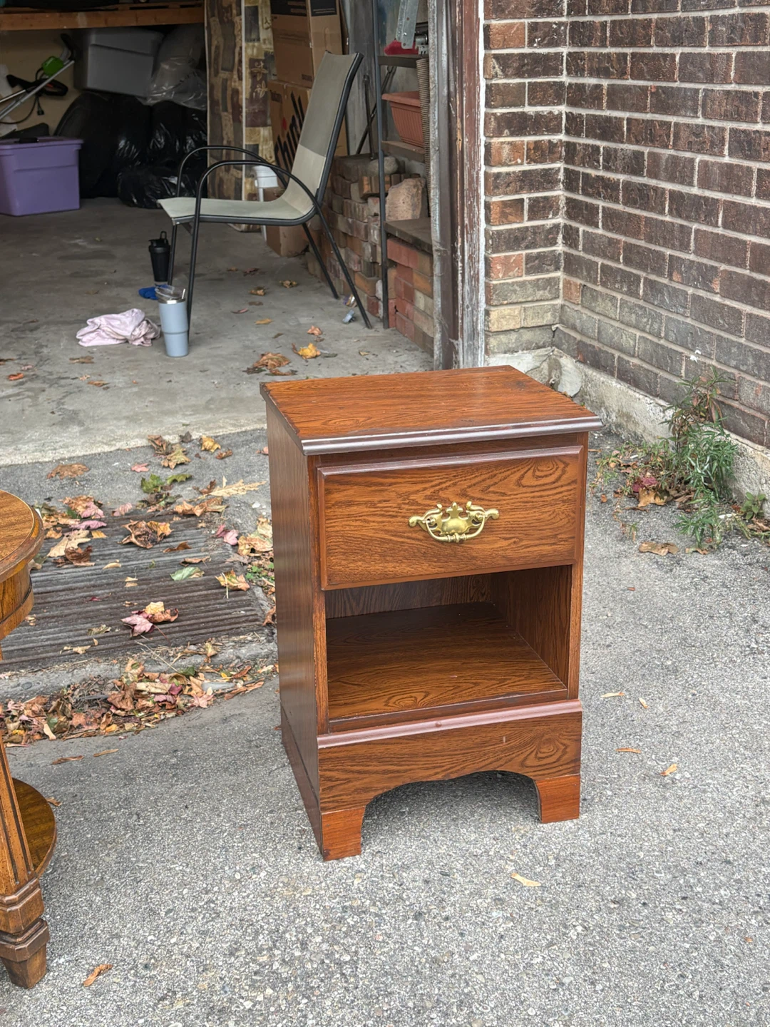 Vintage Wooden Nightstand - photo 4