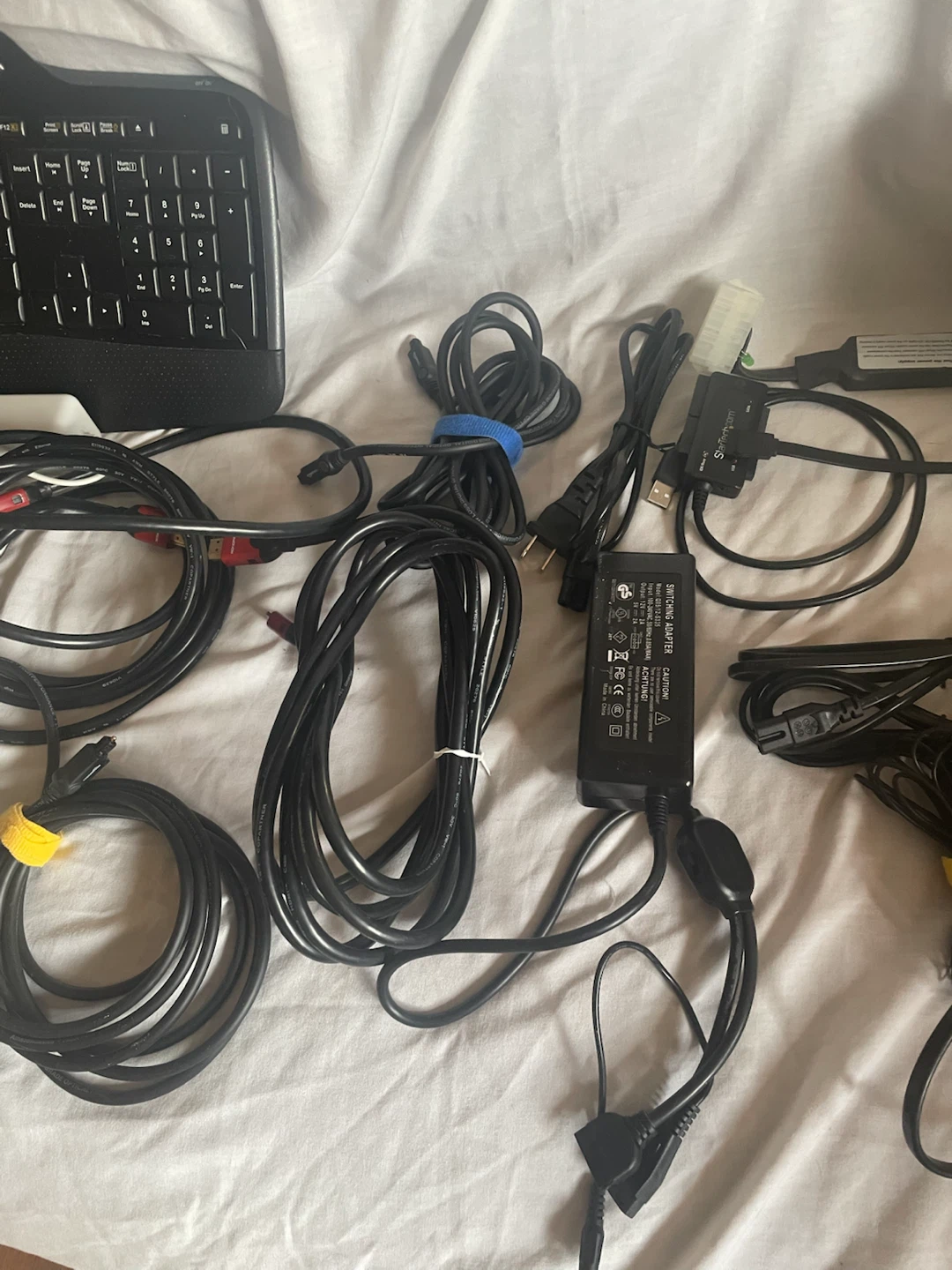 Logitech Keyboard, Amazon Echo Dot, and Various Cables - photo 5