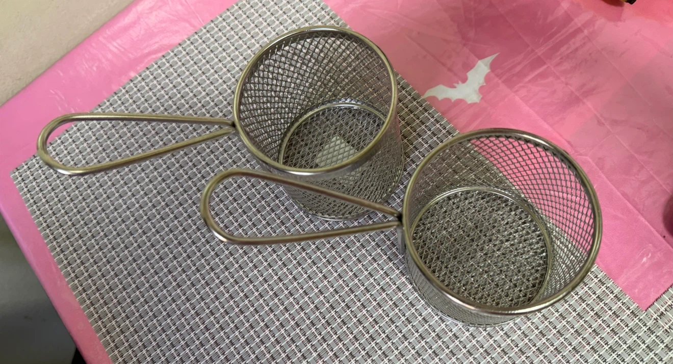 Set of 2 Stainless Steel Fry Baskets - photo 3