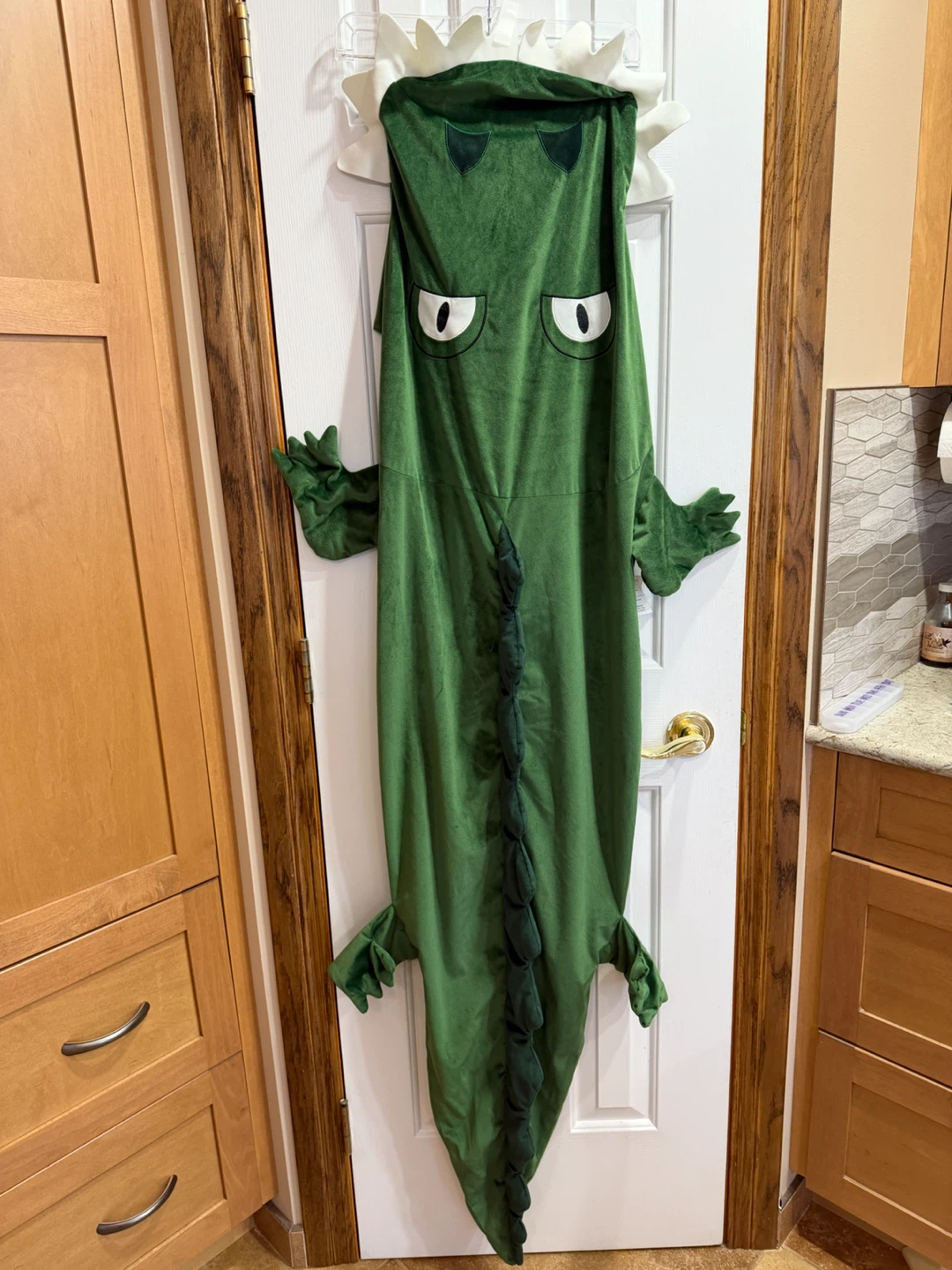 Green Dinosaur Plush Blanket Sleeping Bag