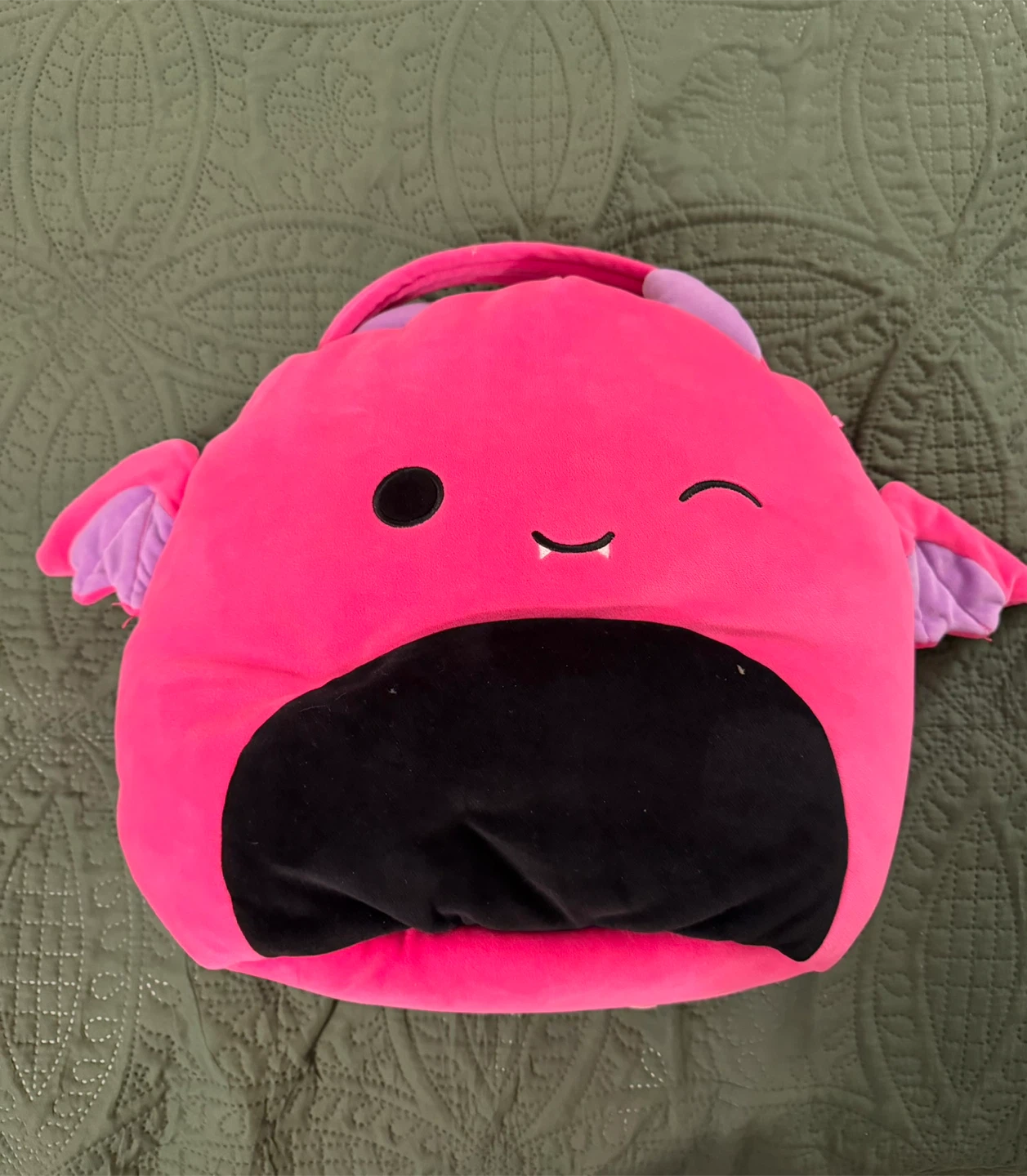Squishmallows Pink Monster Treat Basket