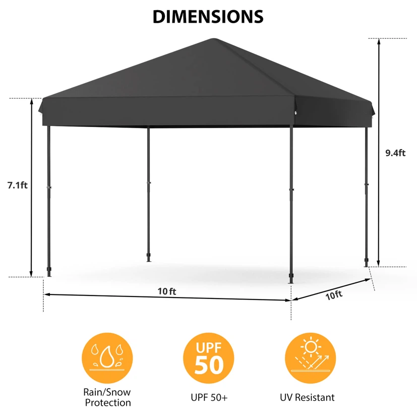 Garvee Pop Up Canopy Tent, Waterproof  Shelter - photo 2