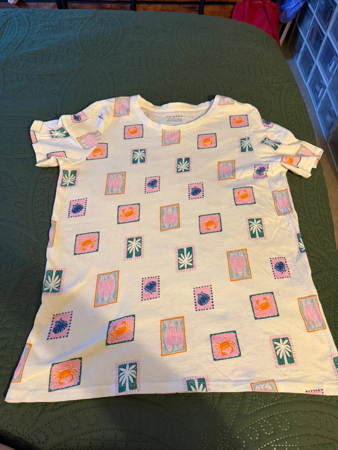Primark Tropical Print T-Shirt 13-14Yrs