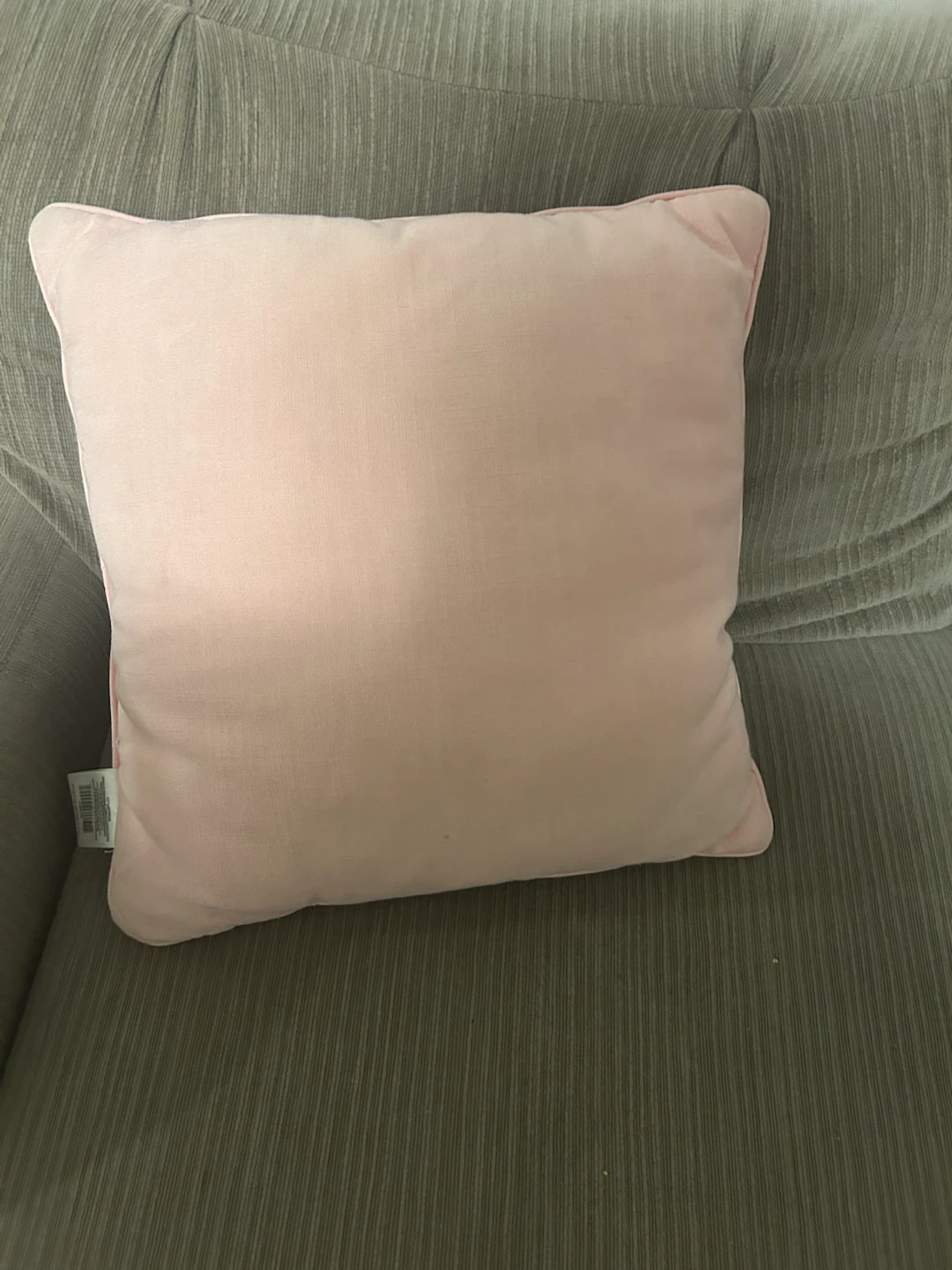Decorative Pink and Grey Throw Pillow - photo 2