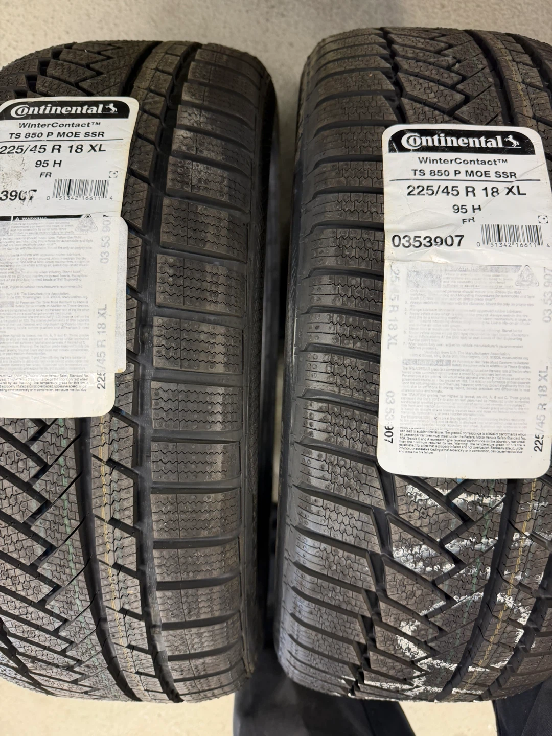 2 brand new winter tires 225/45r18 - photo 2
