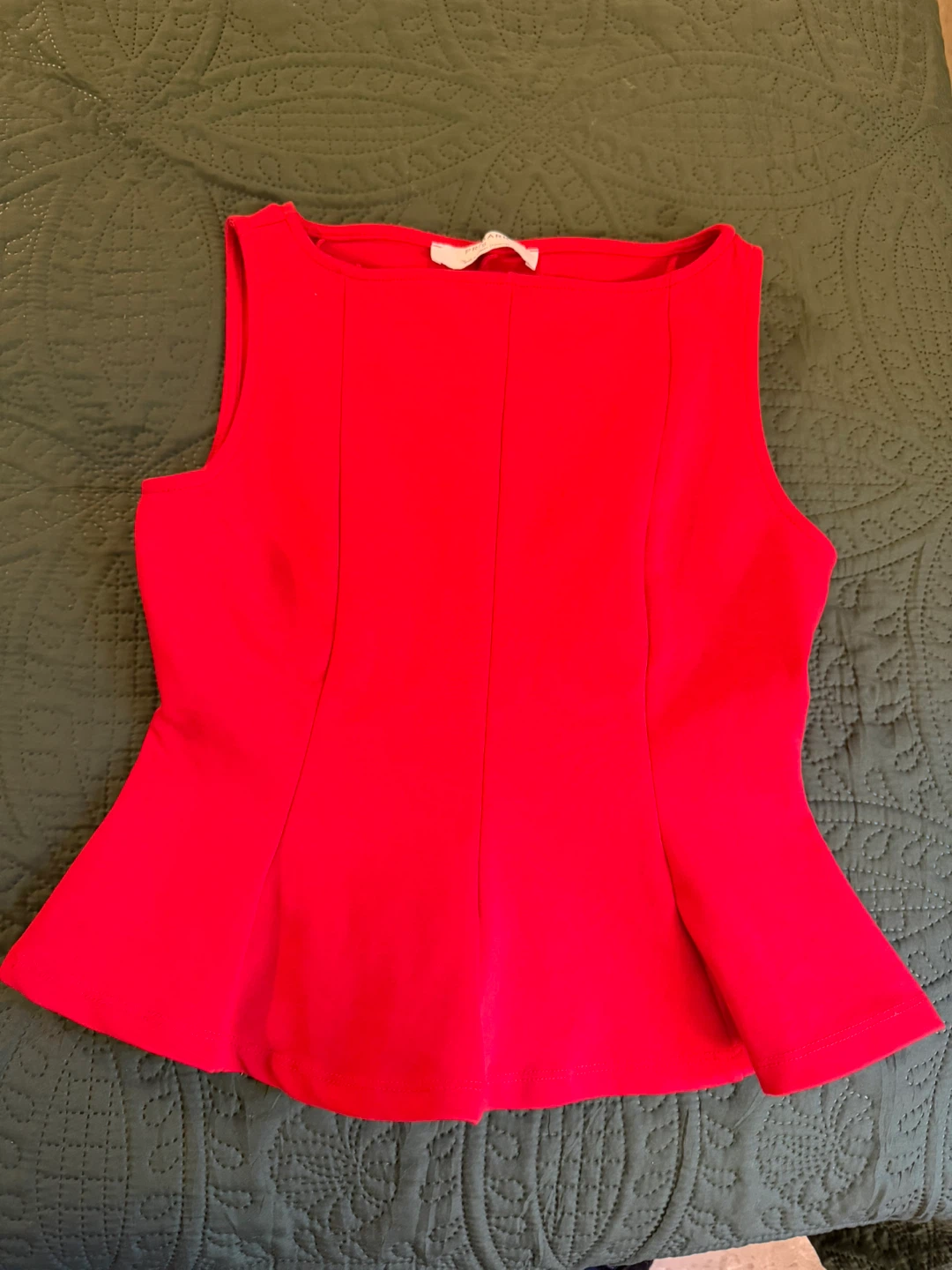 Primark Red Peplum Tank Top - photo 2