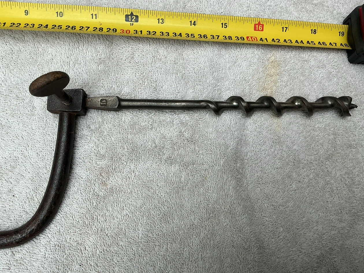 Antique 19th Century Hand Bit Brace Drill ! - photo 5