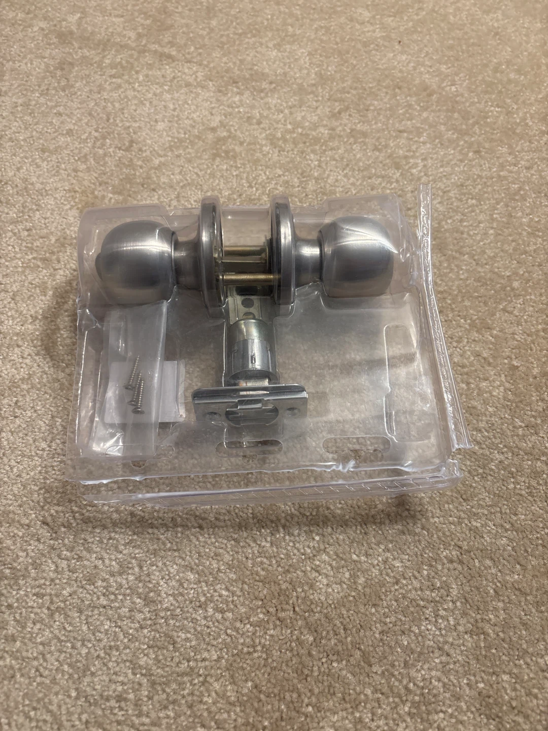 Satin Nickel Round Door Knob brand new excellent condition