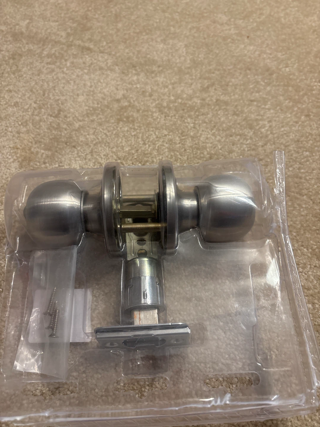 Satin Nickel Round Door Knob brand new excellent condition - photo 3