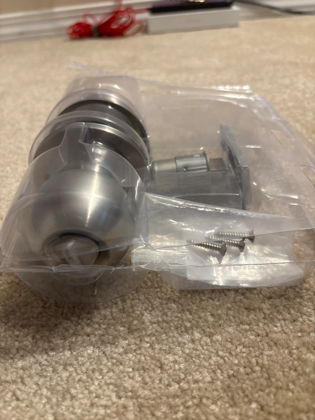 Satin Nickel Round Door Knob brand new excellent condition - photo 5
