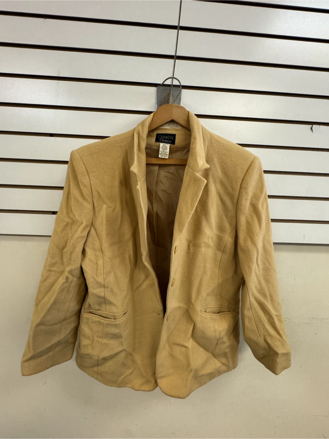 David N. Petites Wool Blend Blazer Size 16P