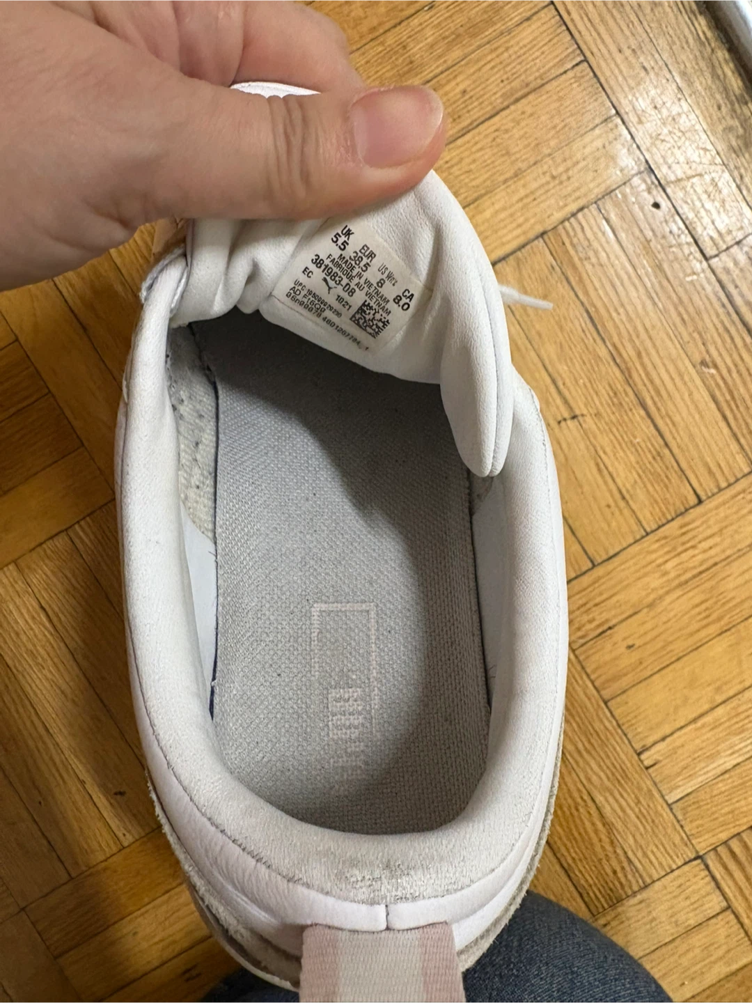 Puma Platform Shoes White and Pink - photo 4
