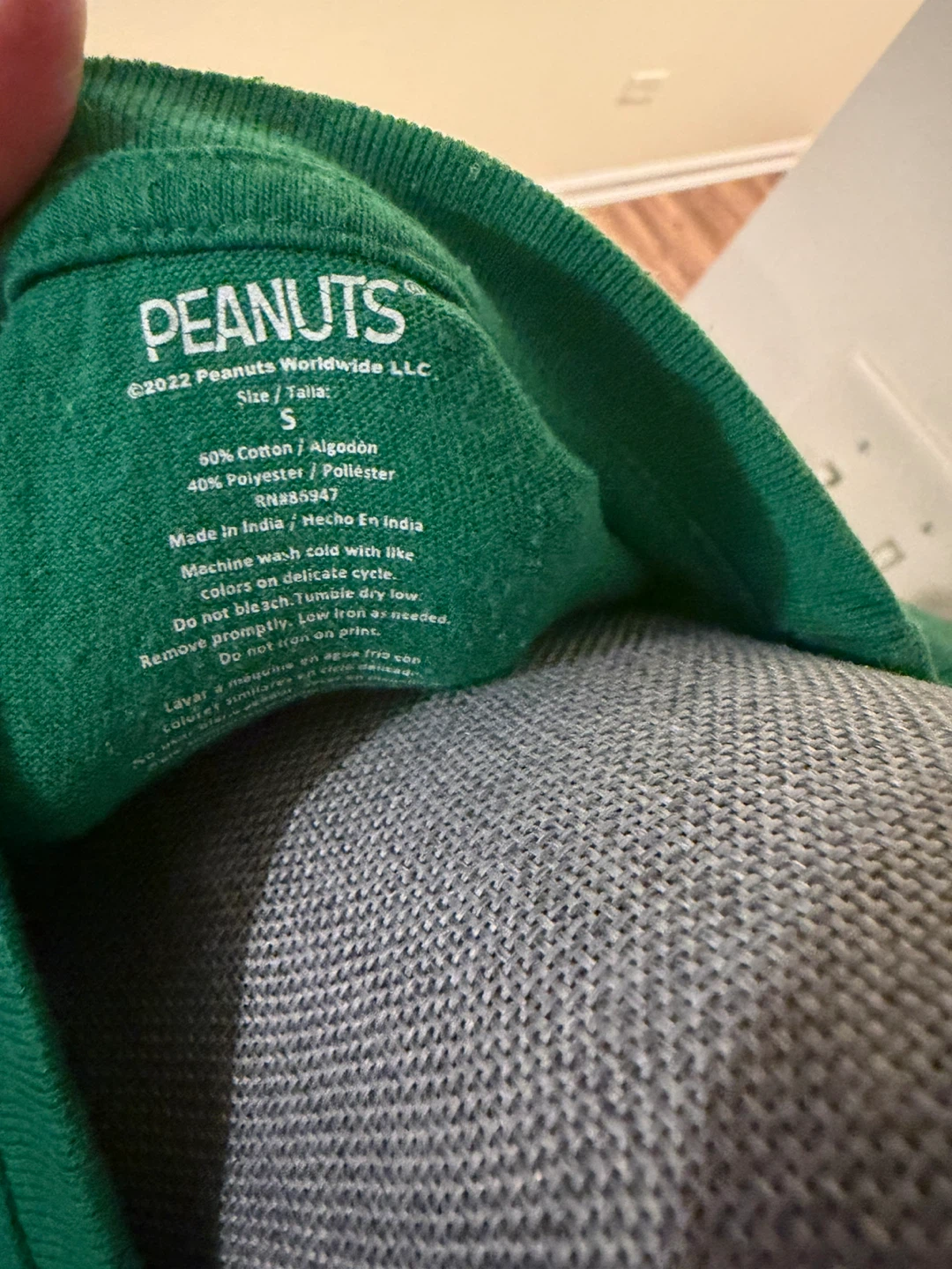 Peanuts Merry Christmas T-Shirt Green Size S - photo 3