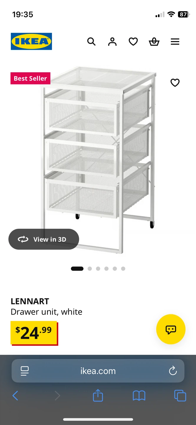 IKEA LENNART Drawer Unit