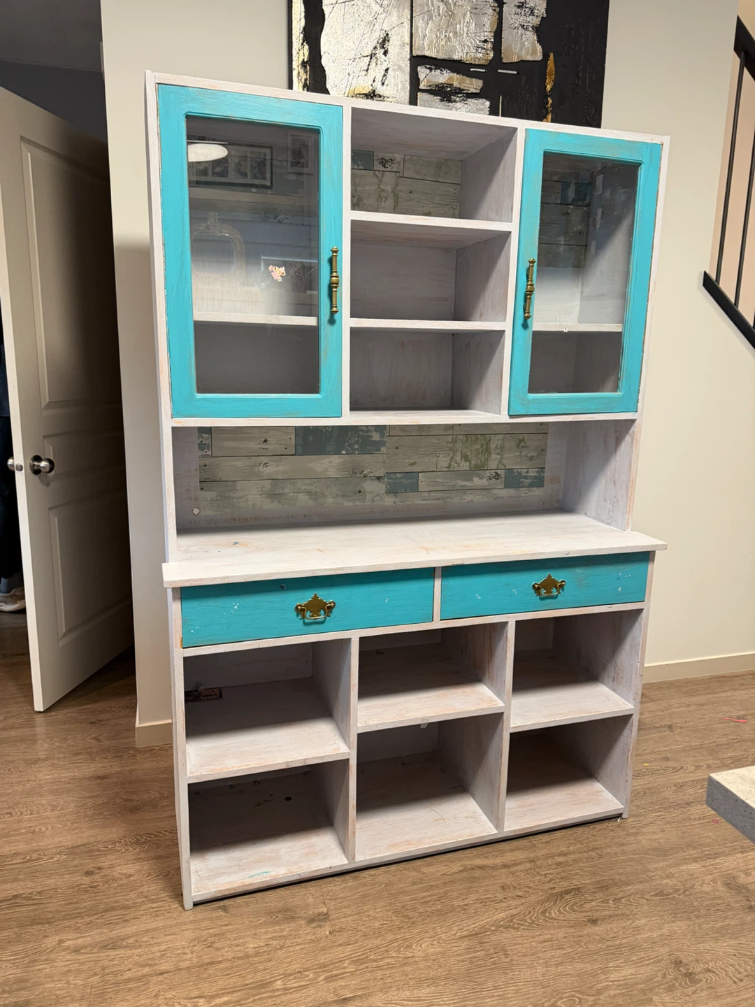 Rustic Painted Wooden Hutch - photo 4