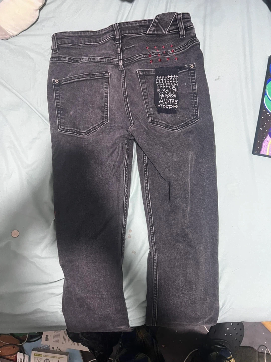 Ksubi Black Distressed Jeans