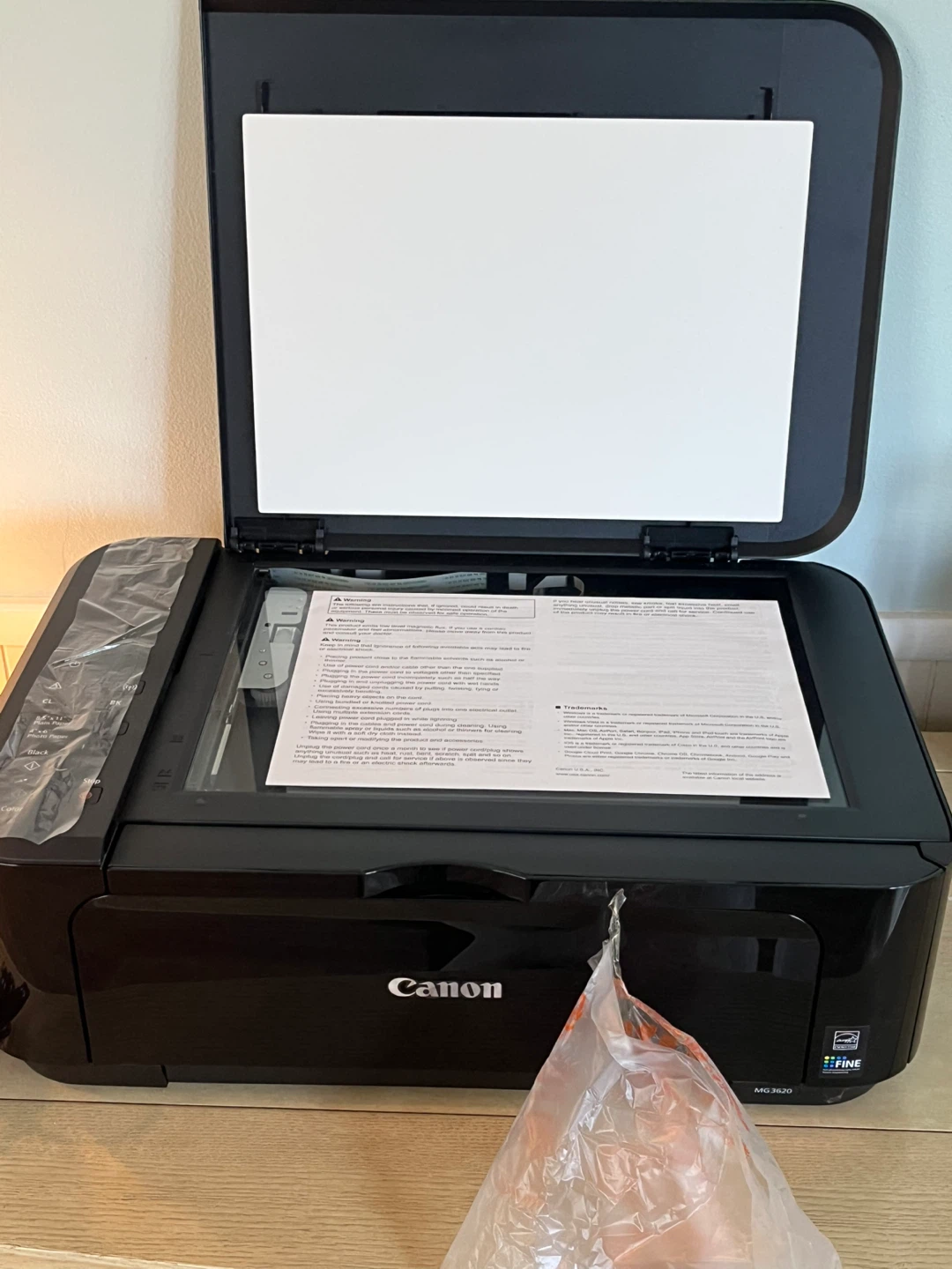 Canon PIXMA MG3620 Wireless Inkjet Printer - photo 3