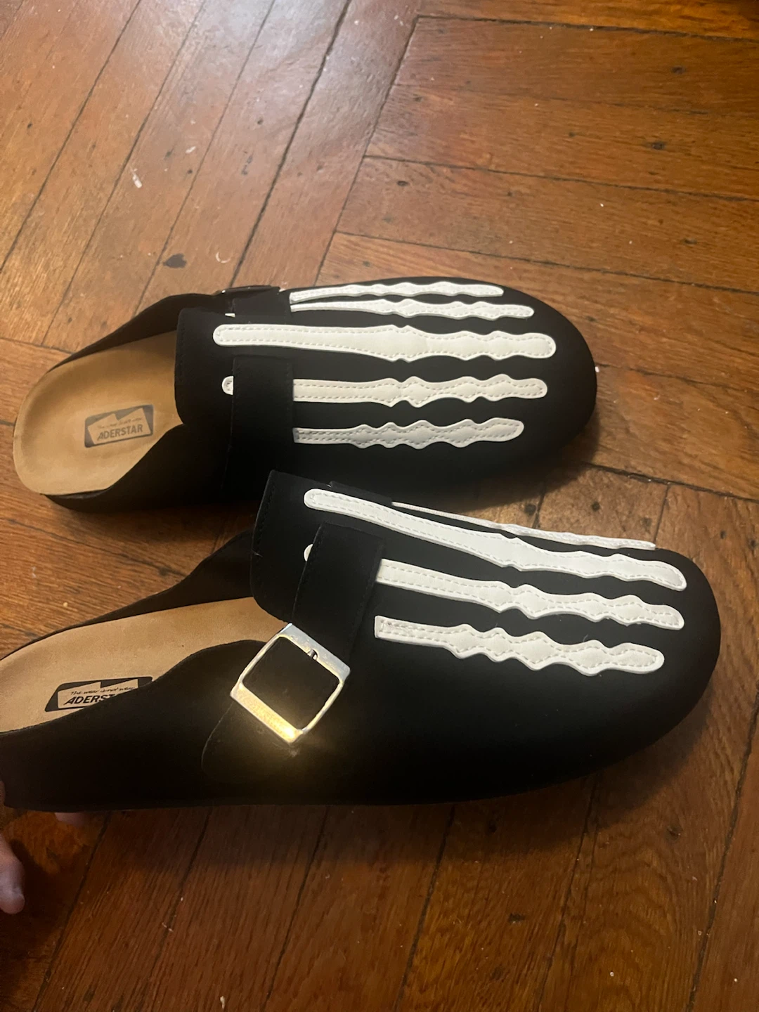 ADERSTAR Black and White Skeleton Mules - photo 2
