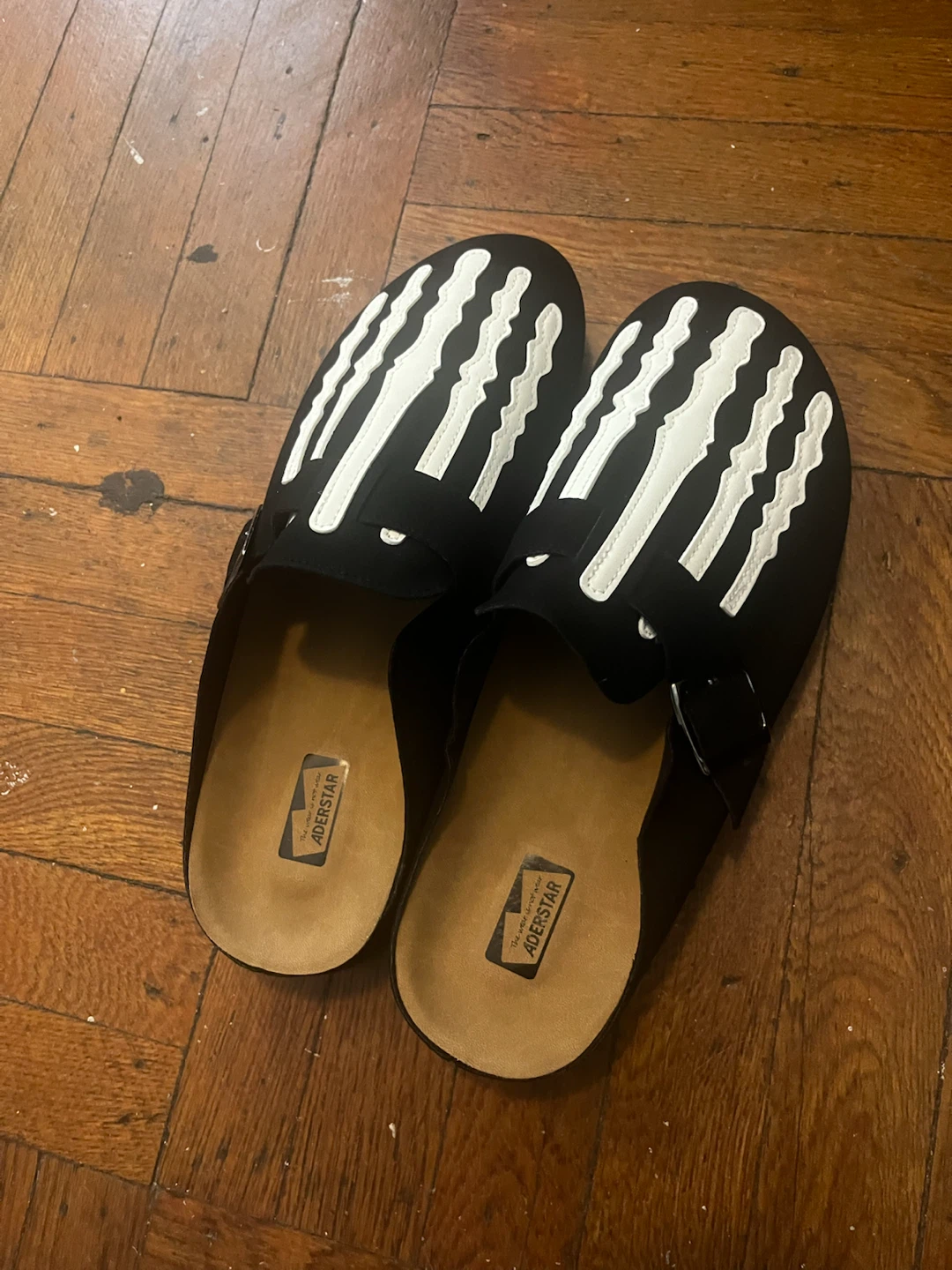 ADERSTAR Black and White Skeleton Mules - photo 3