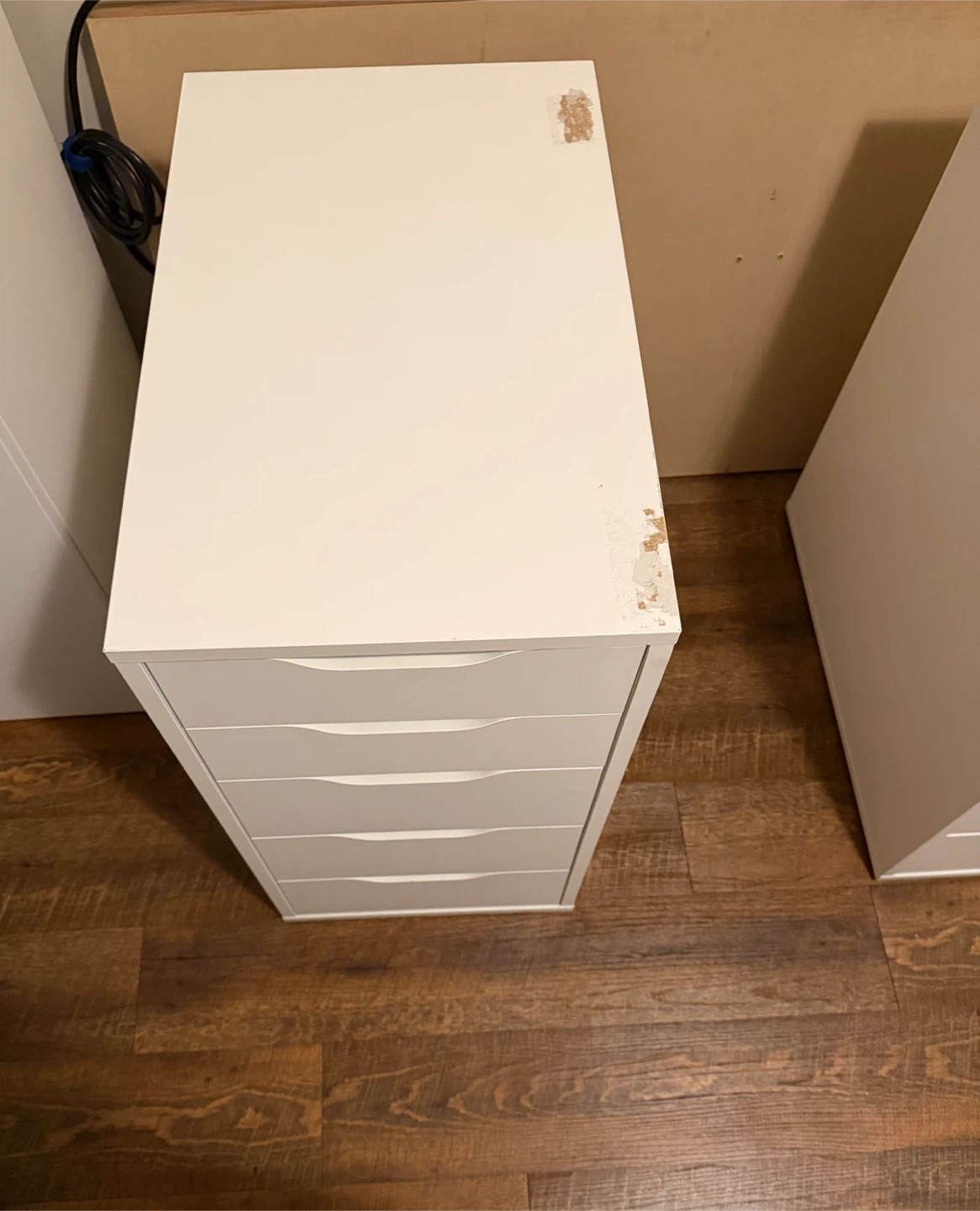 Two White IKEA Alex Drawer Units - photo 2
