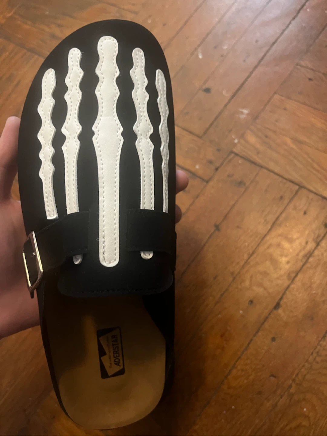 ADERSTAR Black and White Skeleton Mules - photo 4