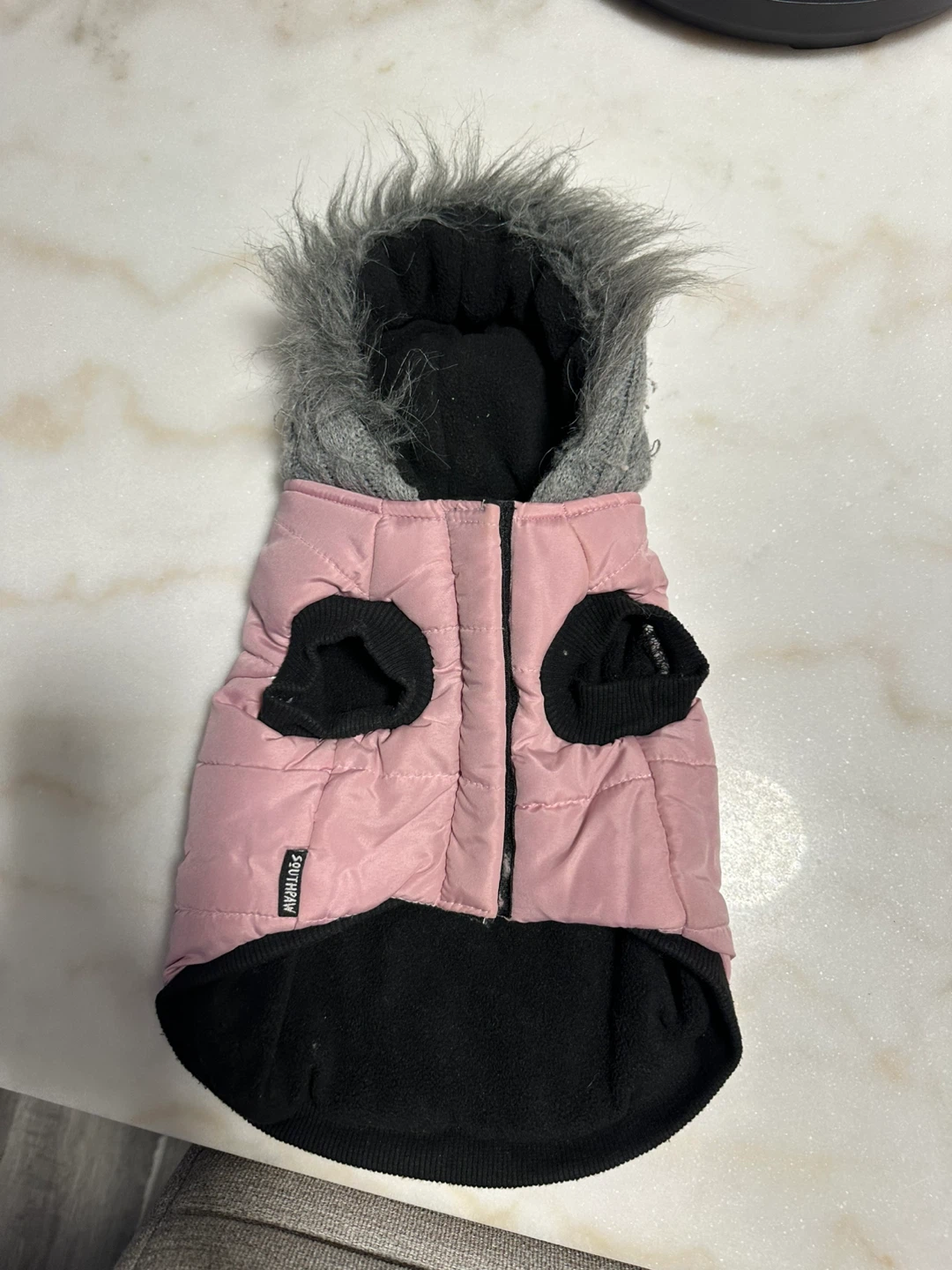 Silver Paw Dog Winter Parka - Pink, Size S