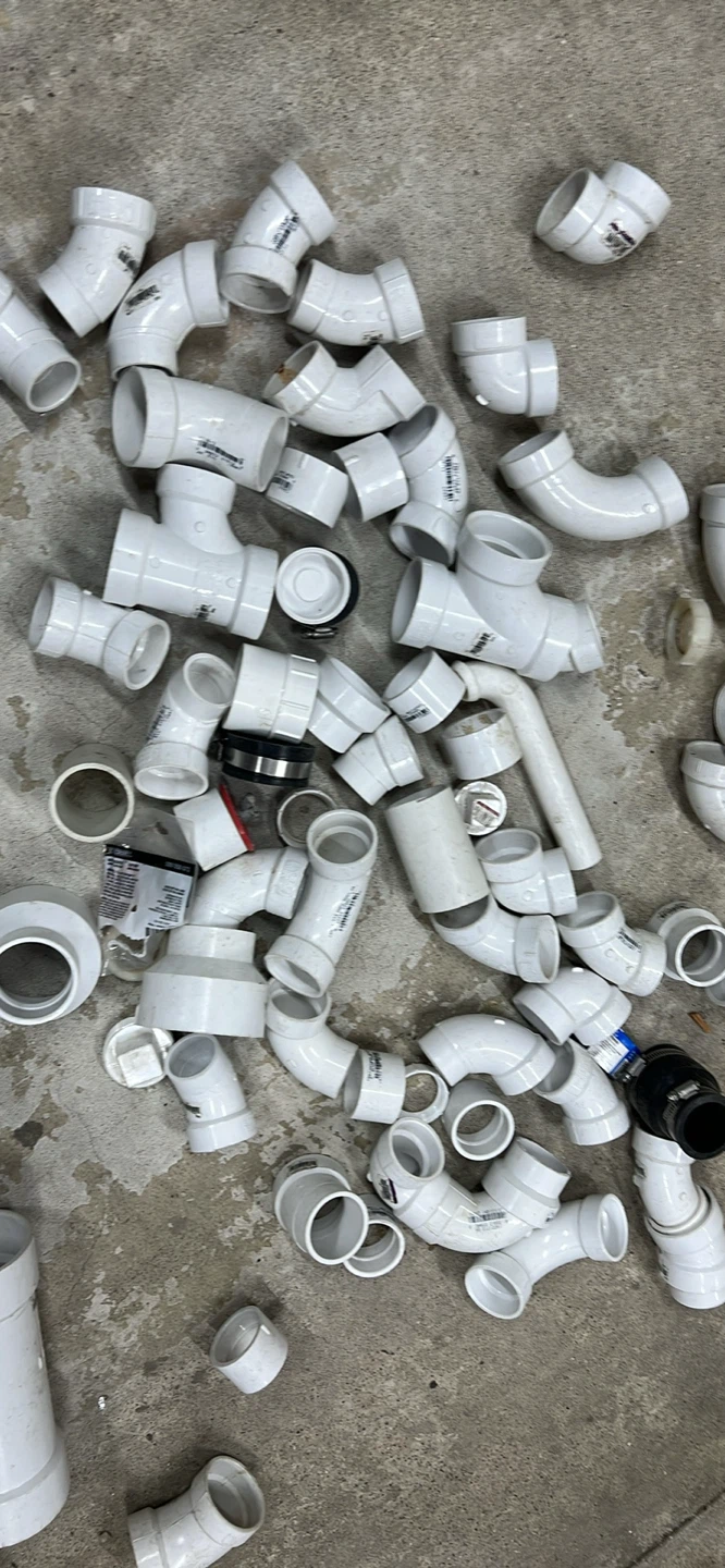 Assorted PVC Plumbing Fittings and Pipe Pieces - photo 3