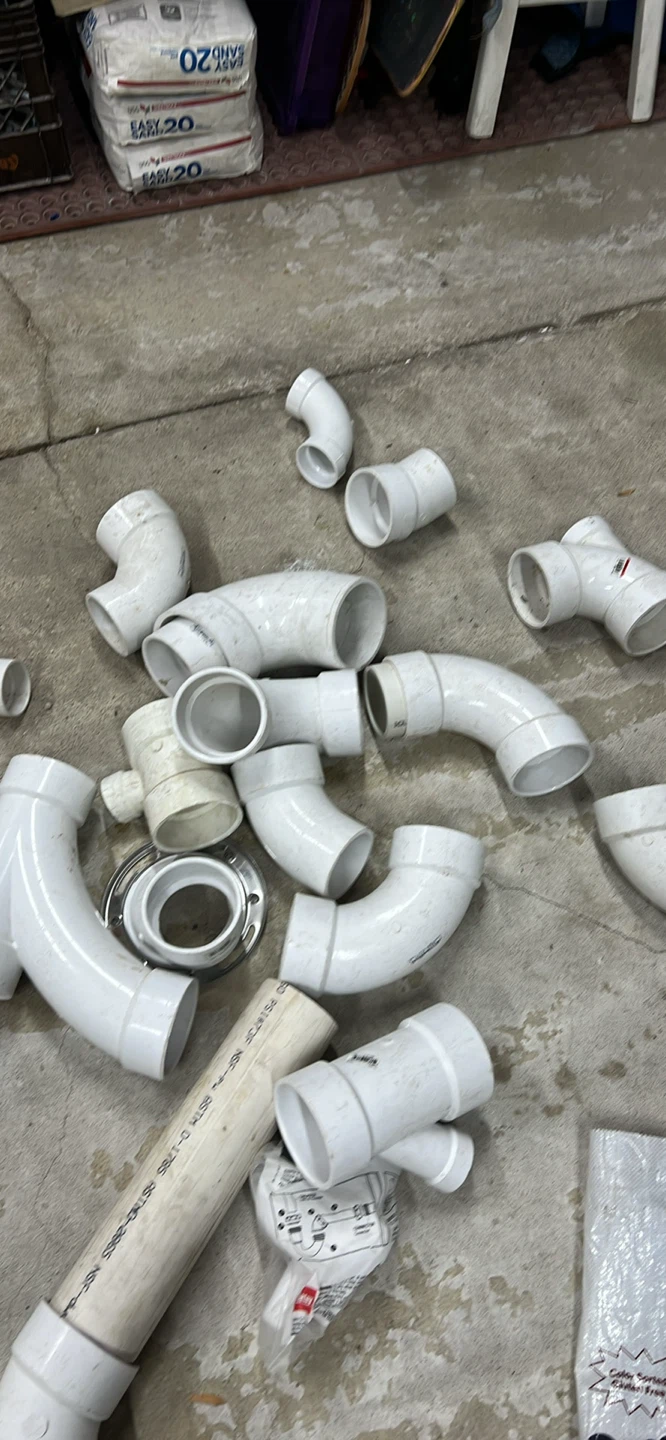 Assorted PVC Plumbing Fittings and Pipe Pieces - photo 4