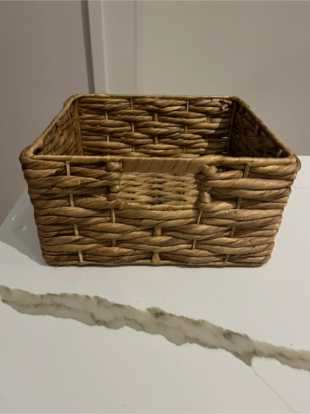Woven storage basket