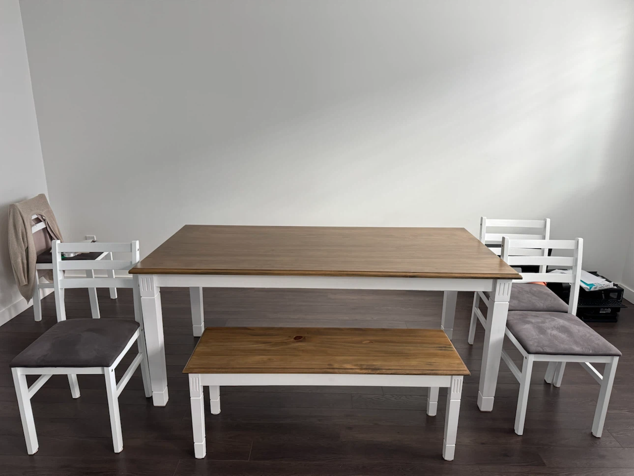 JYSK SKAGEN dining table — oak/natural wood + white - photo 2