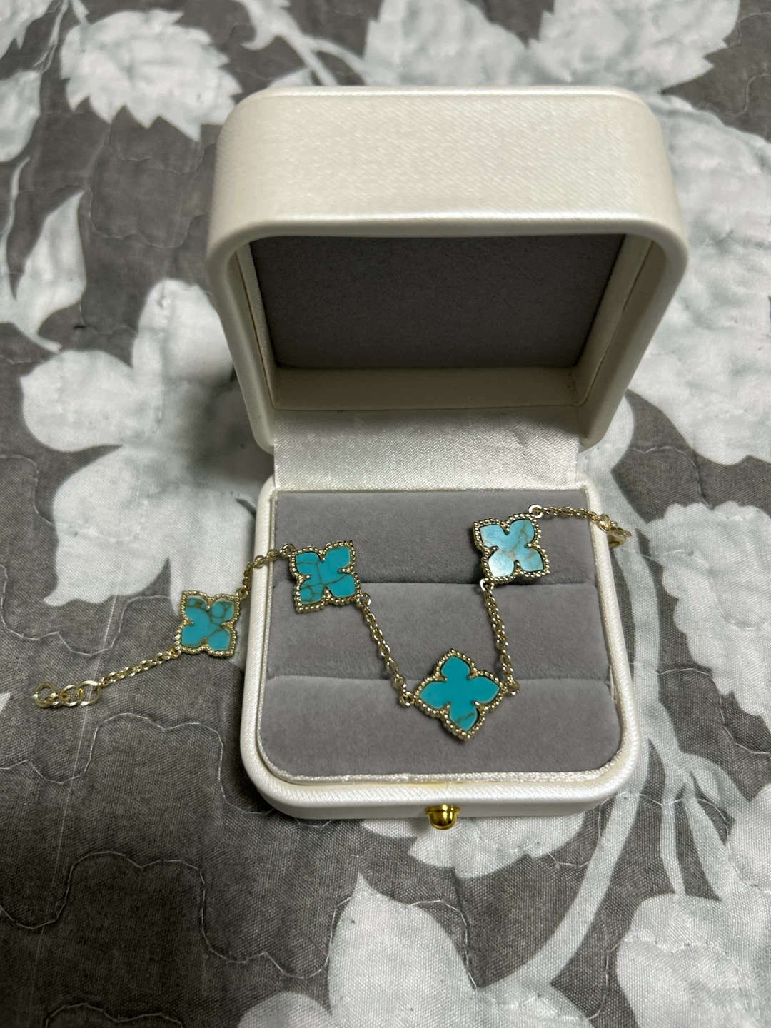 Clover motif chain necklace - photo 3