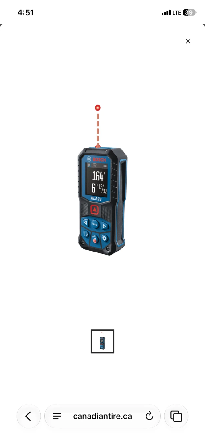 Bosch BLAZE GLM165-22 Laser Measure