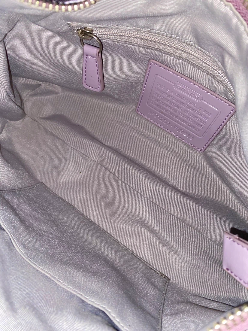 Vintage Coach Lilac Poppy Shoulder Bag - photo 3