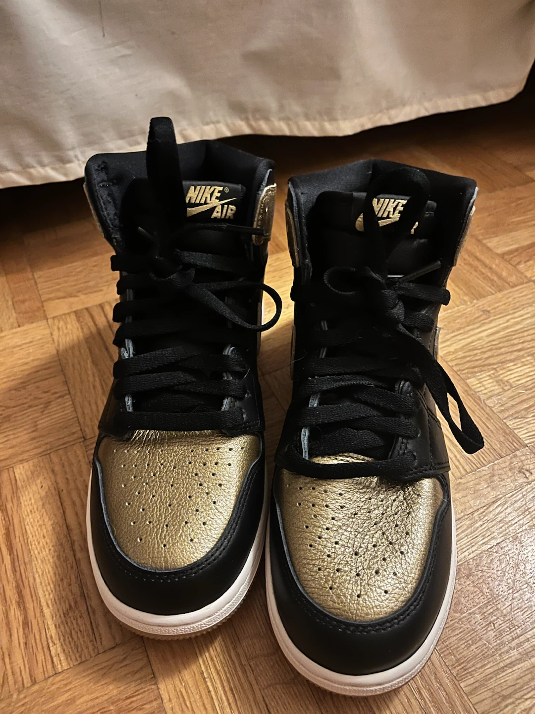 Air Jordan 1 High OG "Black Gold" - Size 6.5Y (Brand New in Box)